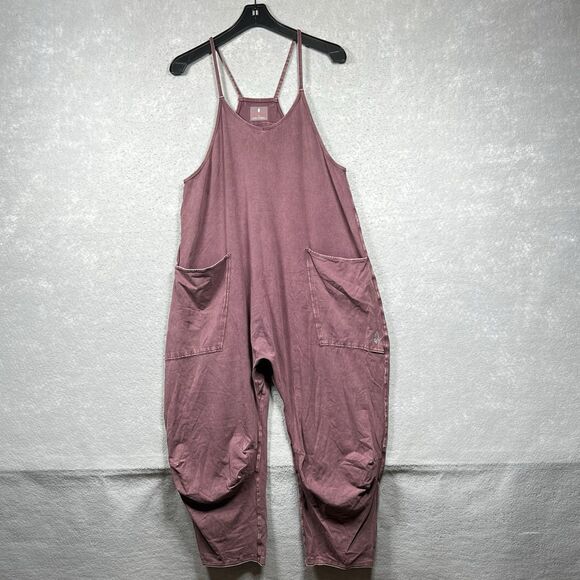 Free People Pants - Free People FP Jumpsuit Womens S Mauve Movement Hot Shot Grunge Jumper Romper